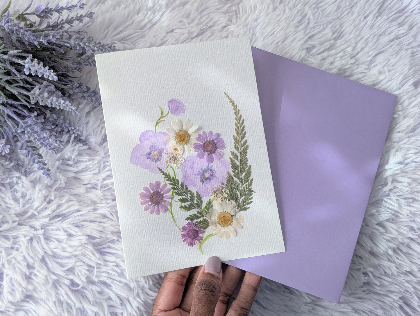 Purple Breeze - Greeting Card