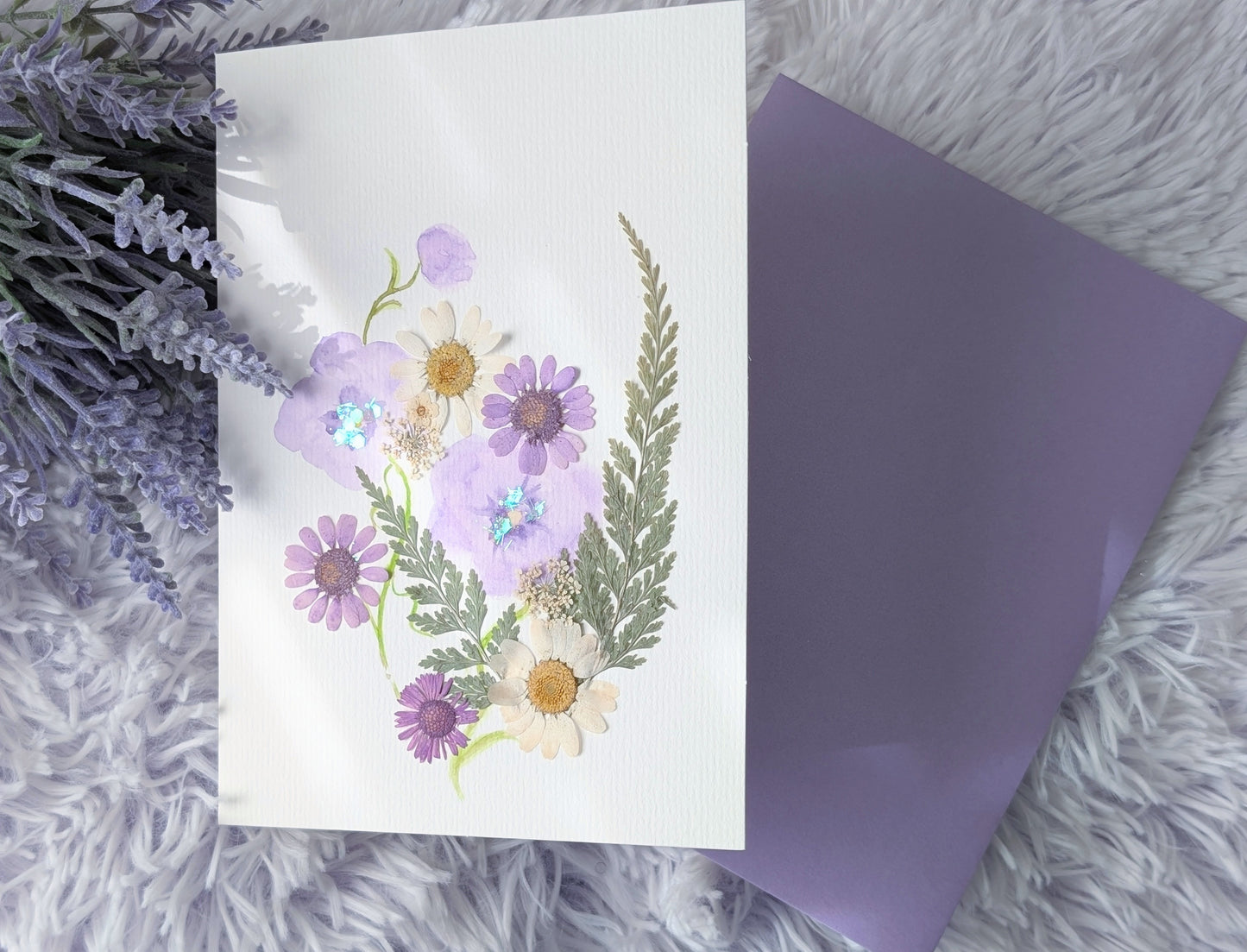 Purple Breeze - Greeting Card