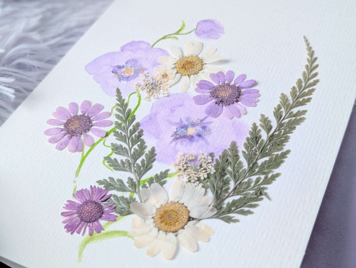 Purple Breeze - Greeting Card