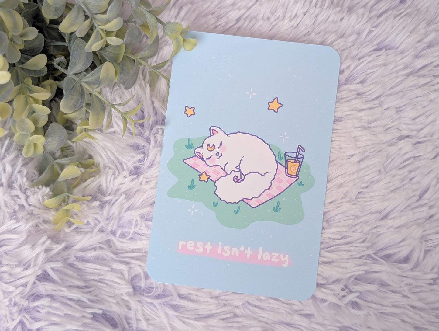 Rest Isn't Lazy Art Print