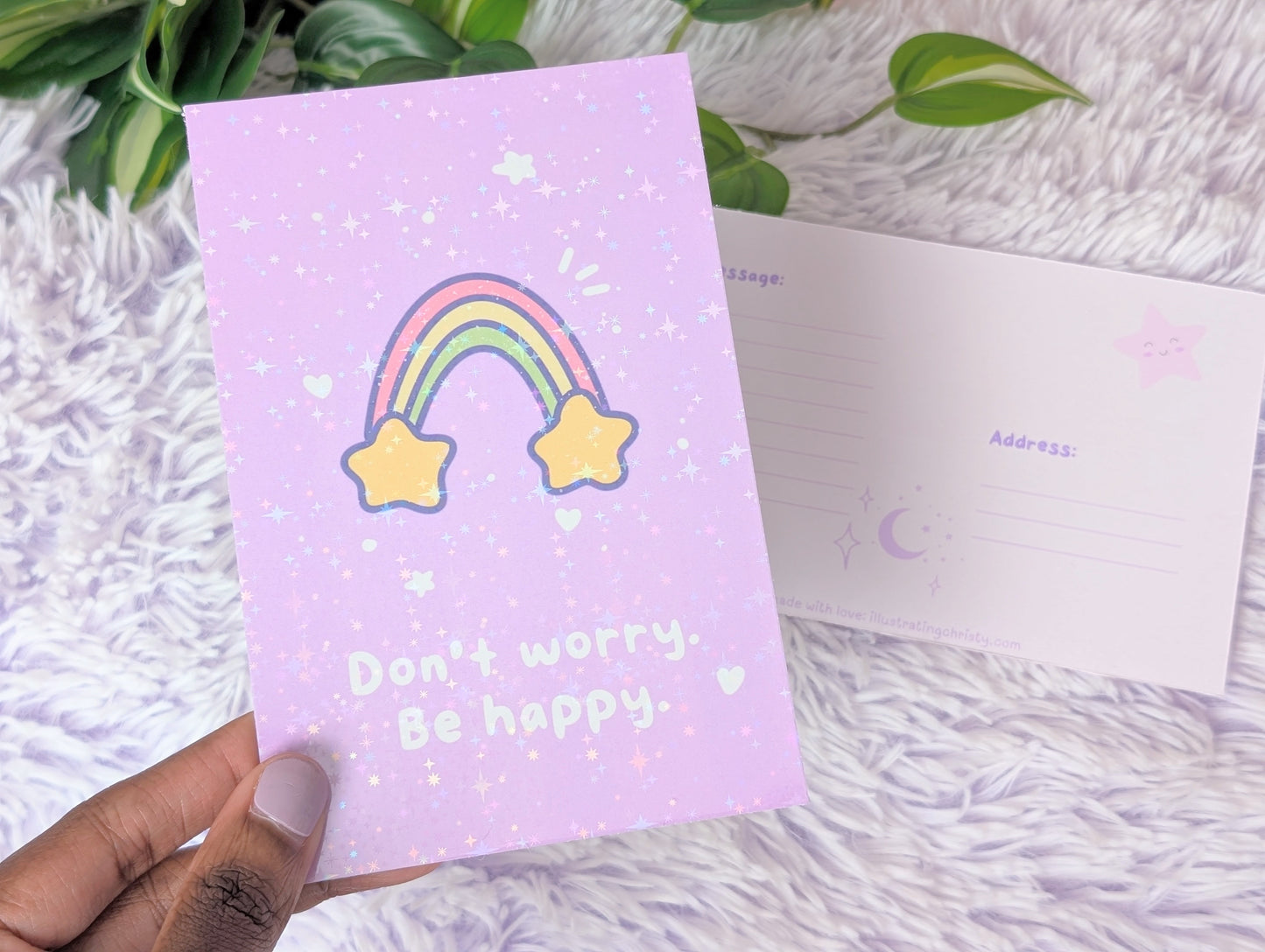 Don't Worry Be Happy Postcard