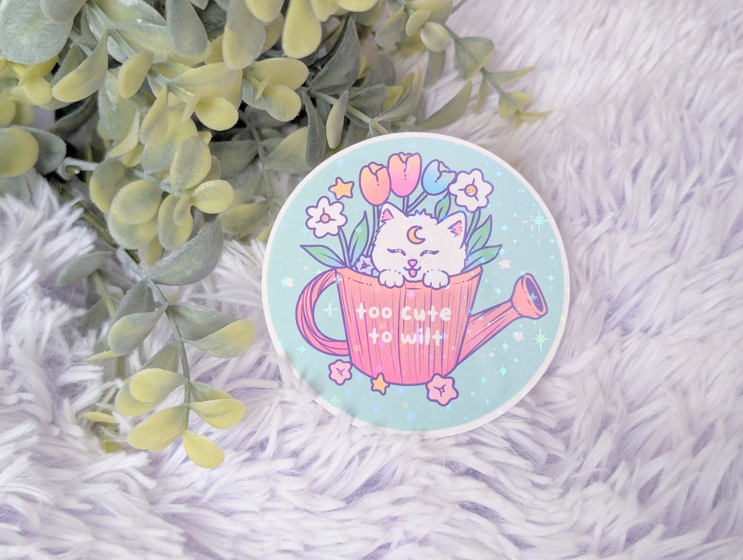Too Cute To Wilt Sticker