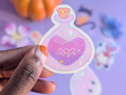 Aquarius Potion Sticker - IllustratingChristy