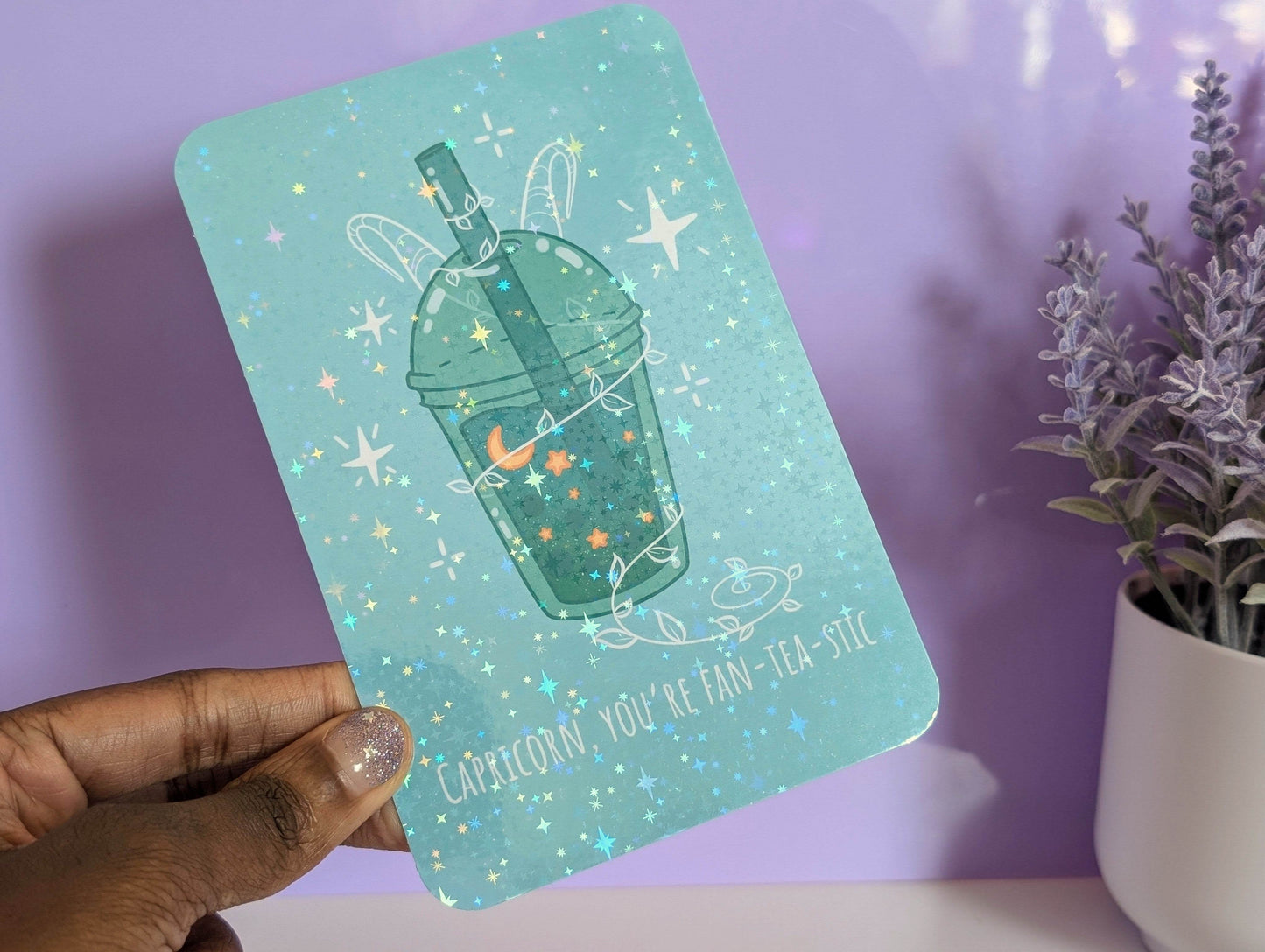 Capricorn Boba Art Print - IllustratingChristy