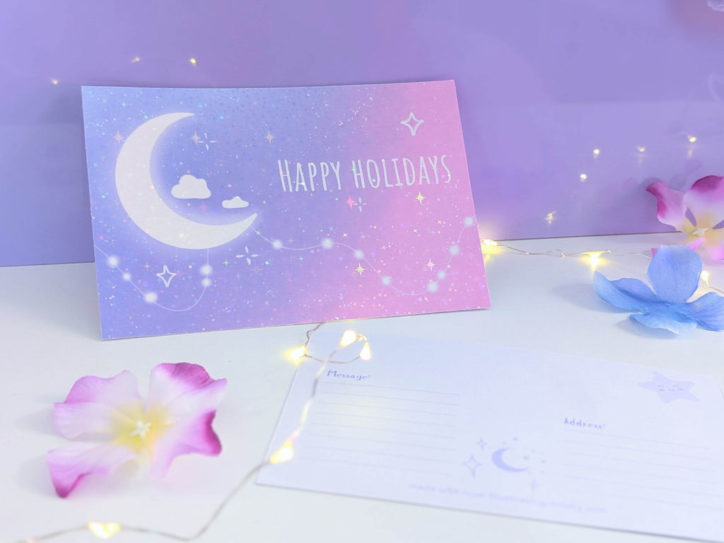 Happy Holidays Postcard - IllustratingChristy