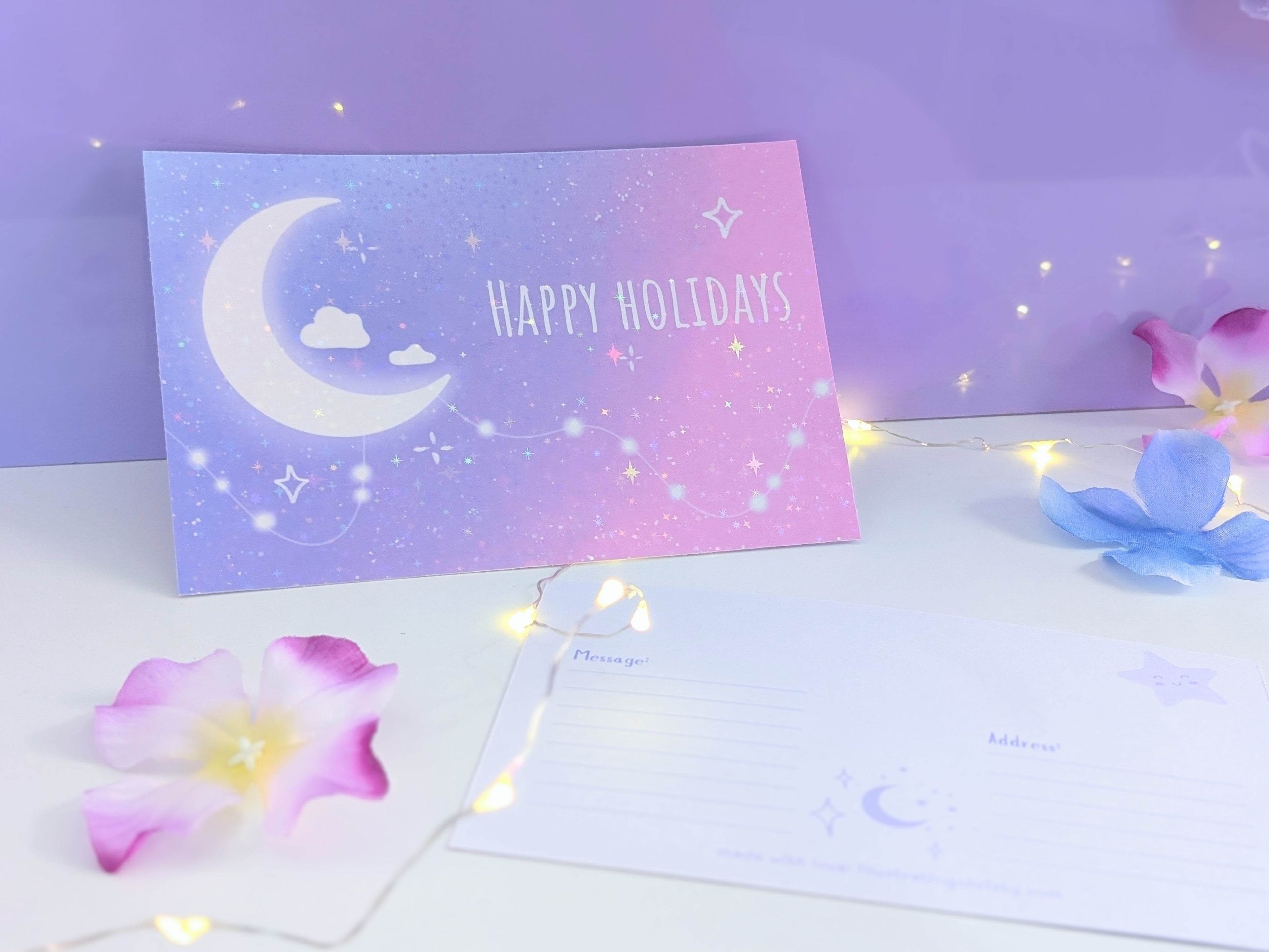 Happy Holidays Postcard - IllustratingChristy