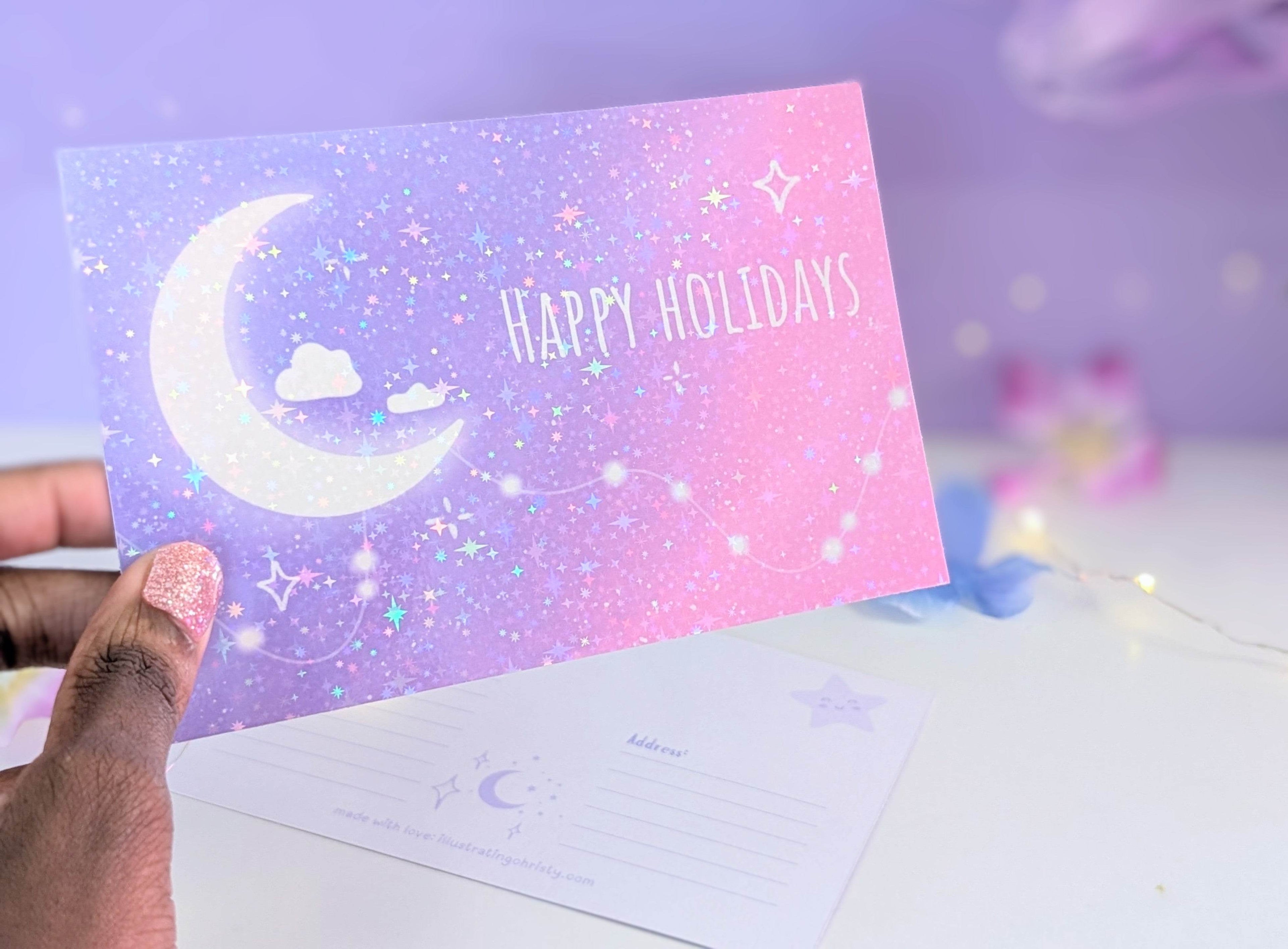 Happy Holidays Postcard - IllustratingChristy