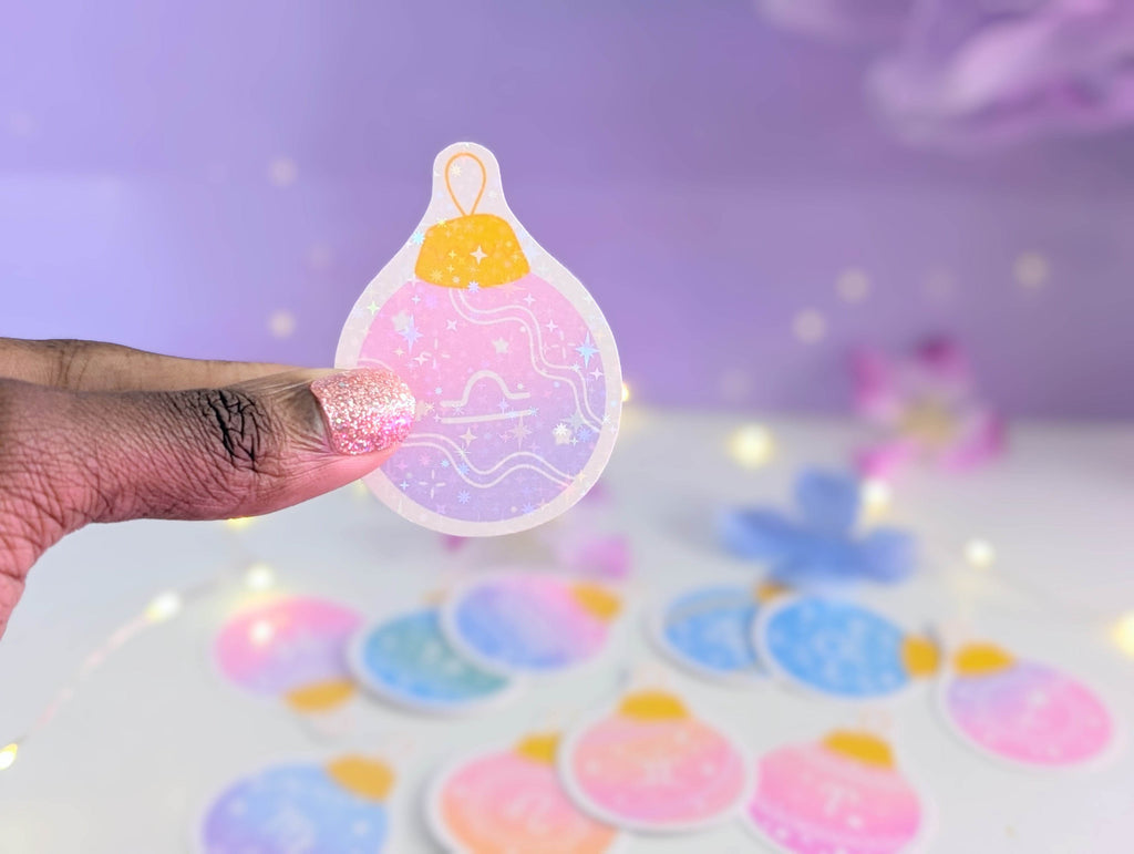 Libra Ornament Sticker - IllustratingChristy