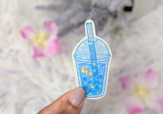 Blue Boba Sticker