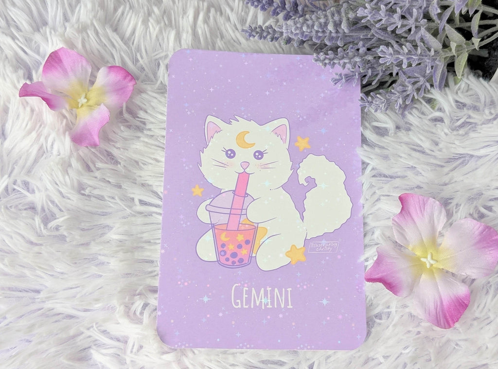 Gemini Nima Boba Art Print - IllustratingChristy