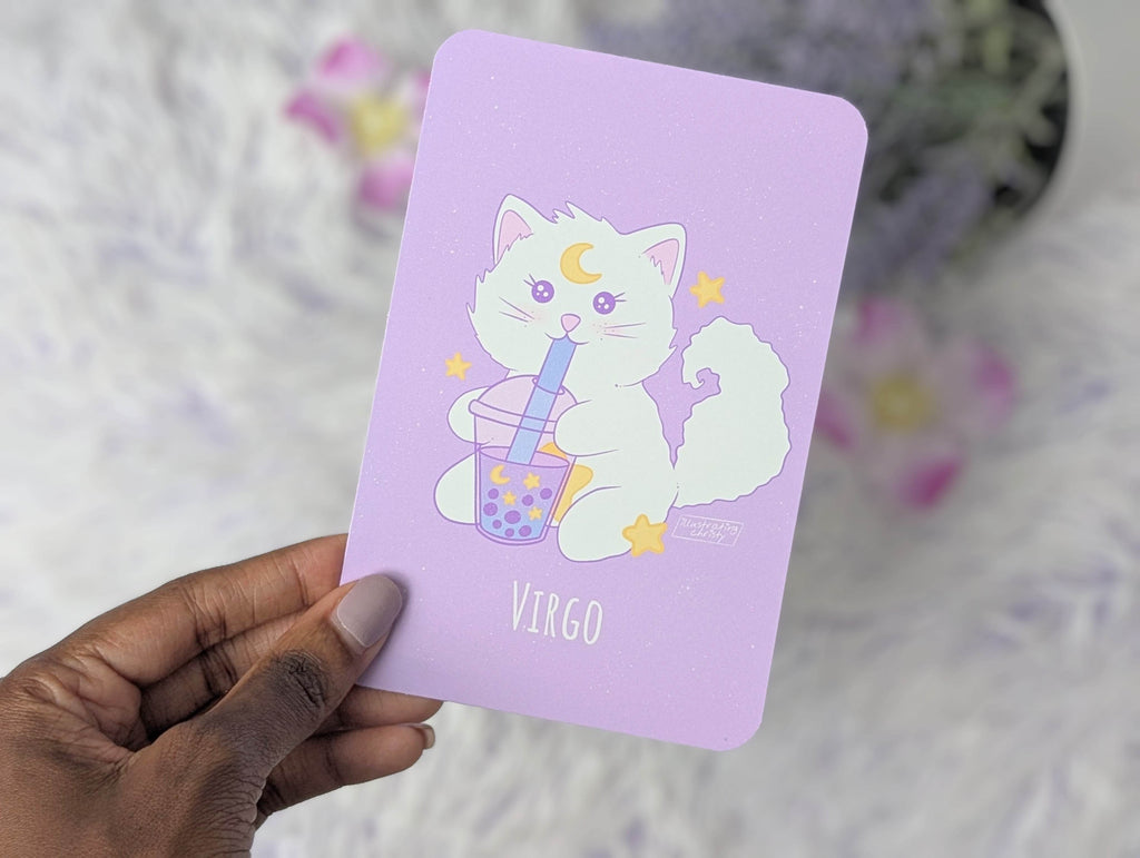 Virgo Nima Boba Art Print - IllustratingChristy