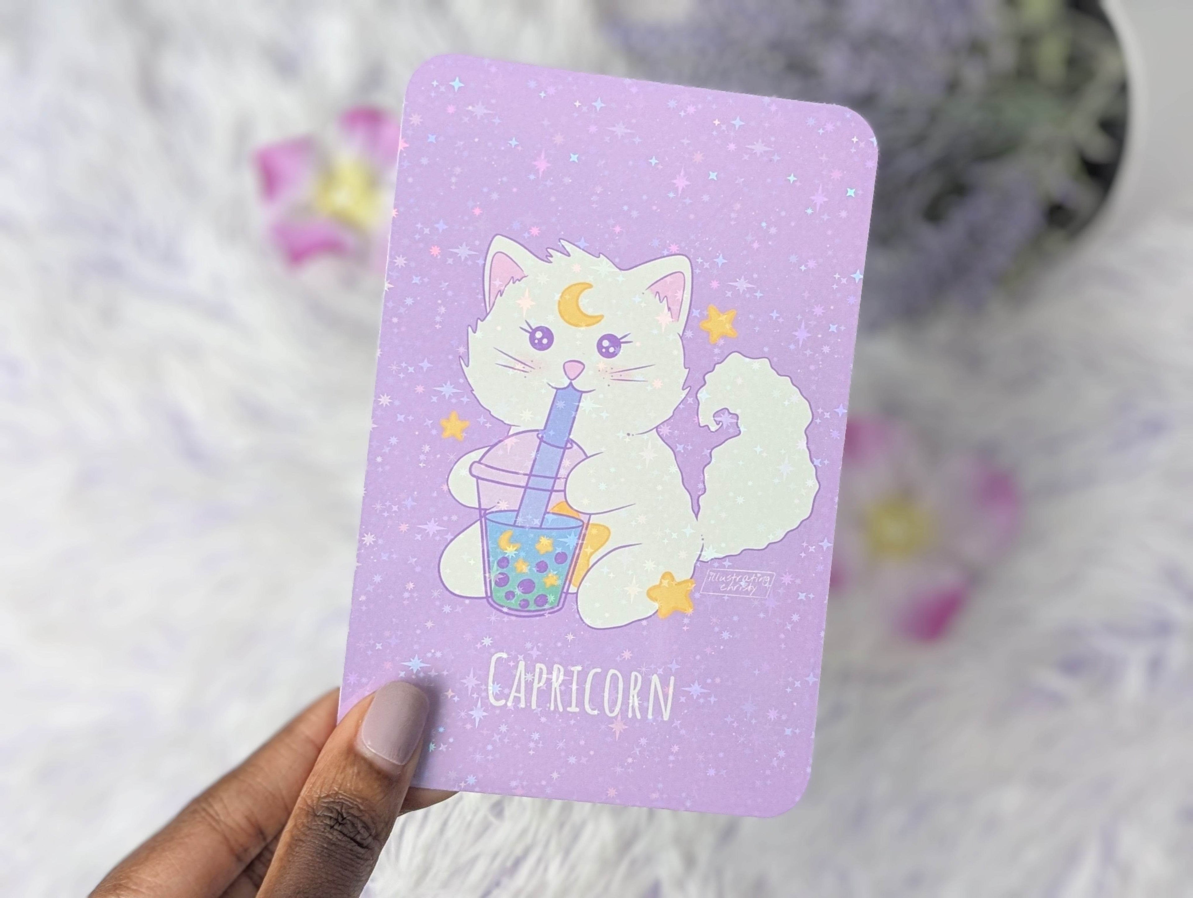 Capricorn Nima Boba Art Print - IllustratingChristy