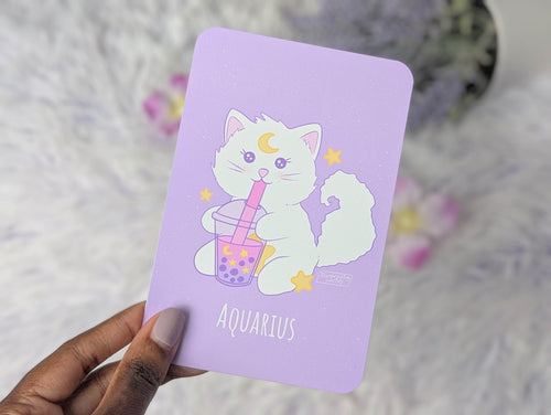 Aquarius Nima Boba Art Print - IllustratingChristy