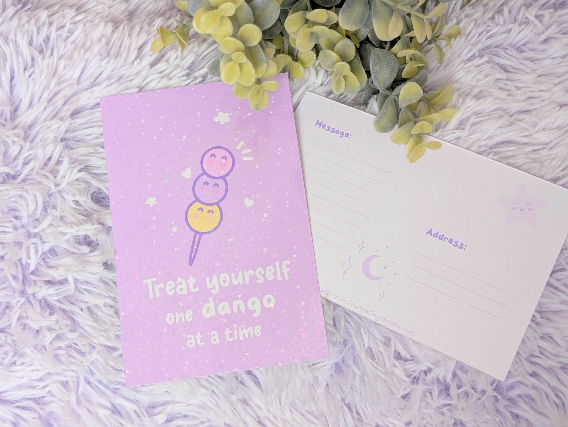 Treat Yourself To Dango Postcard - IllustratingChristy