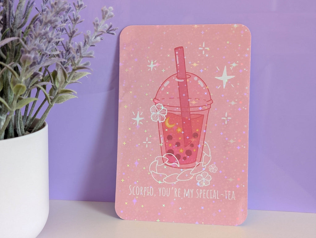 Scorpio Boba Art Print - IllustratingChristy