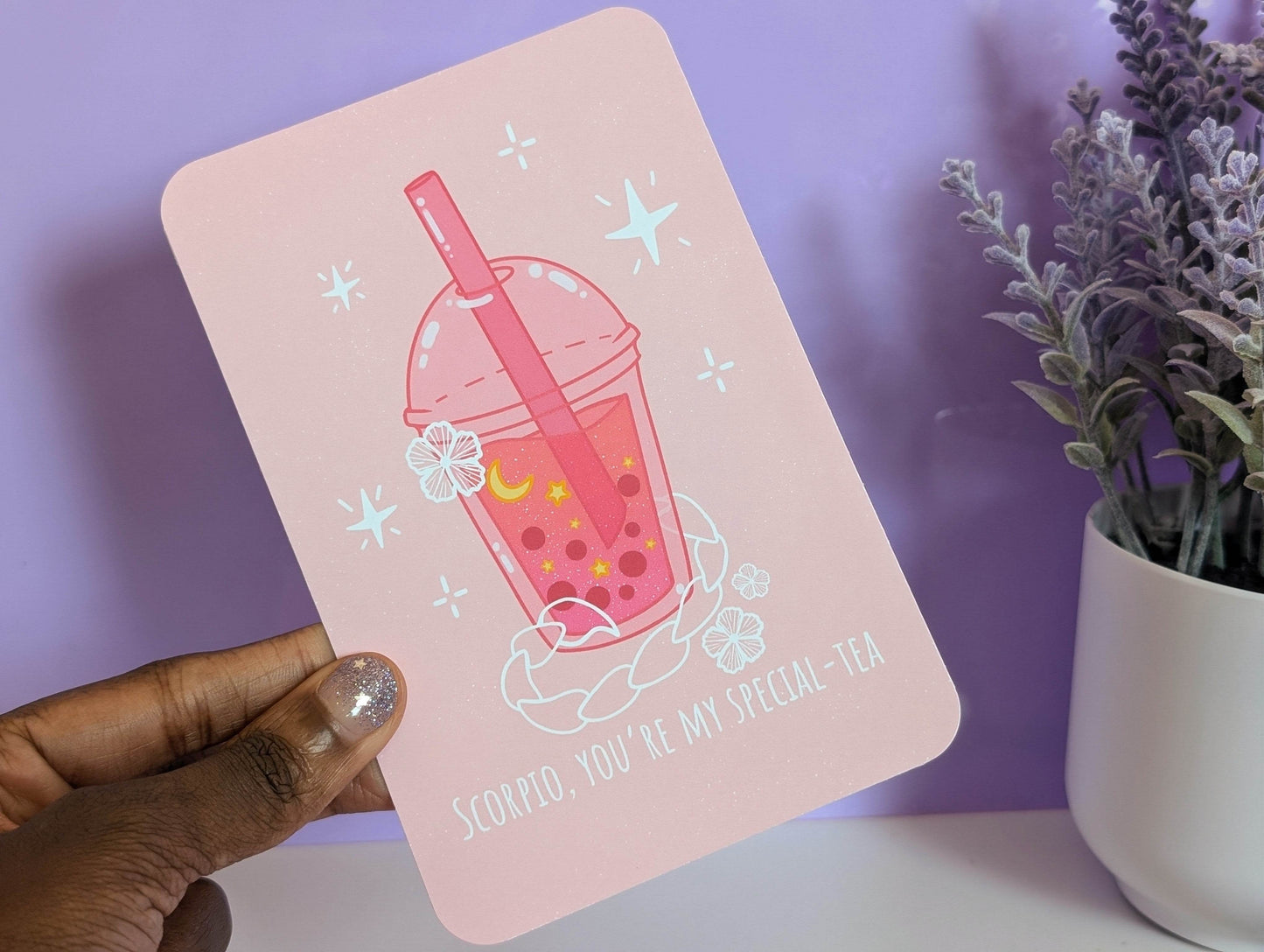 Scorpio Boba Art Print - IllustratingChristy