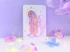 Starlight Angel Watercolor Art Print - IllustratingChristy