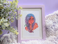 Lavender Braids Watercolor Art Print