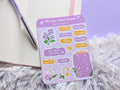 African Violet Planner Sticker Sheet