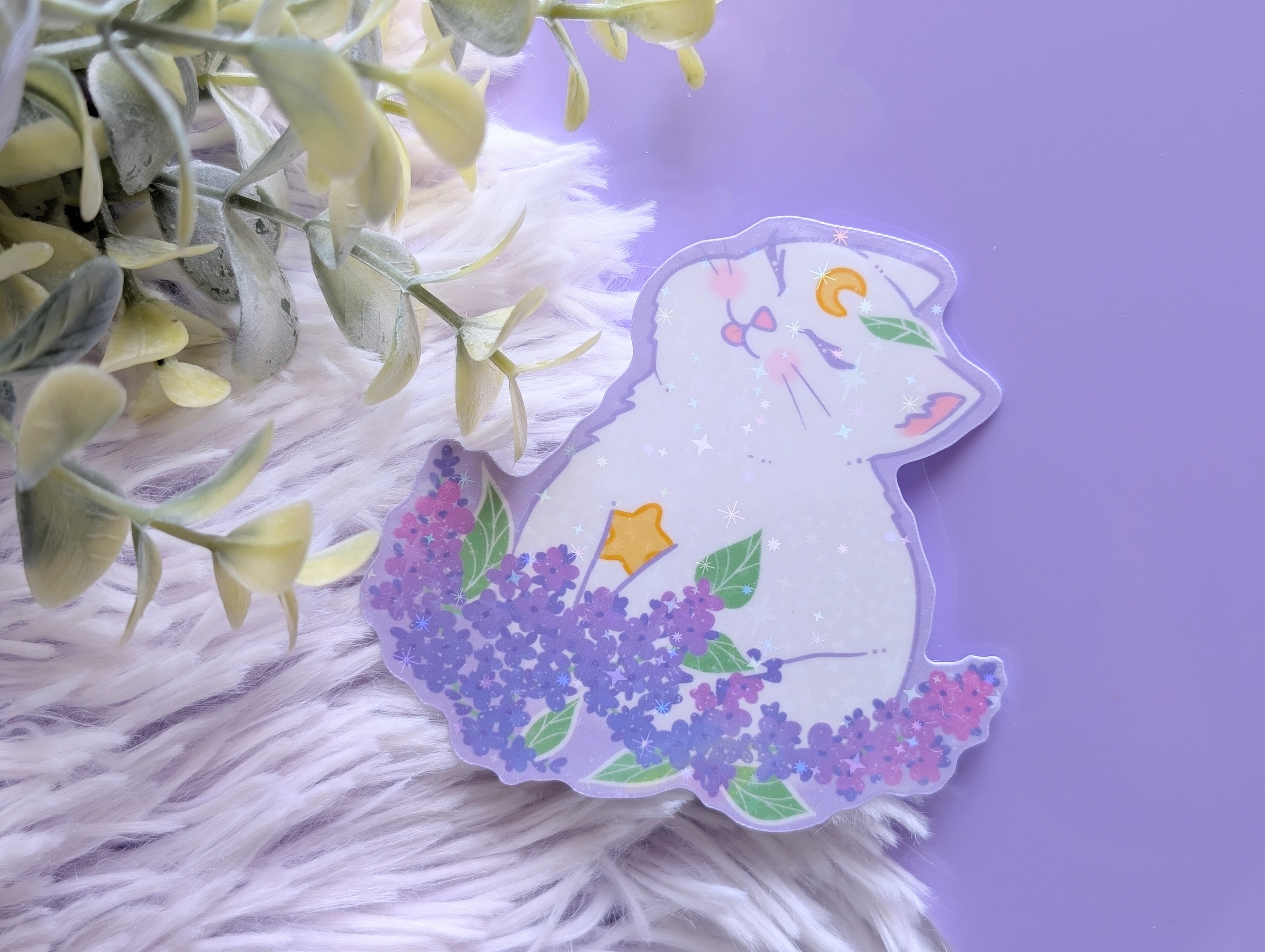 Nima and Lilacs Sticker