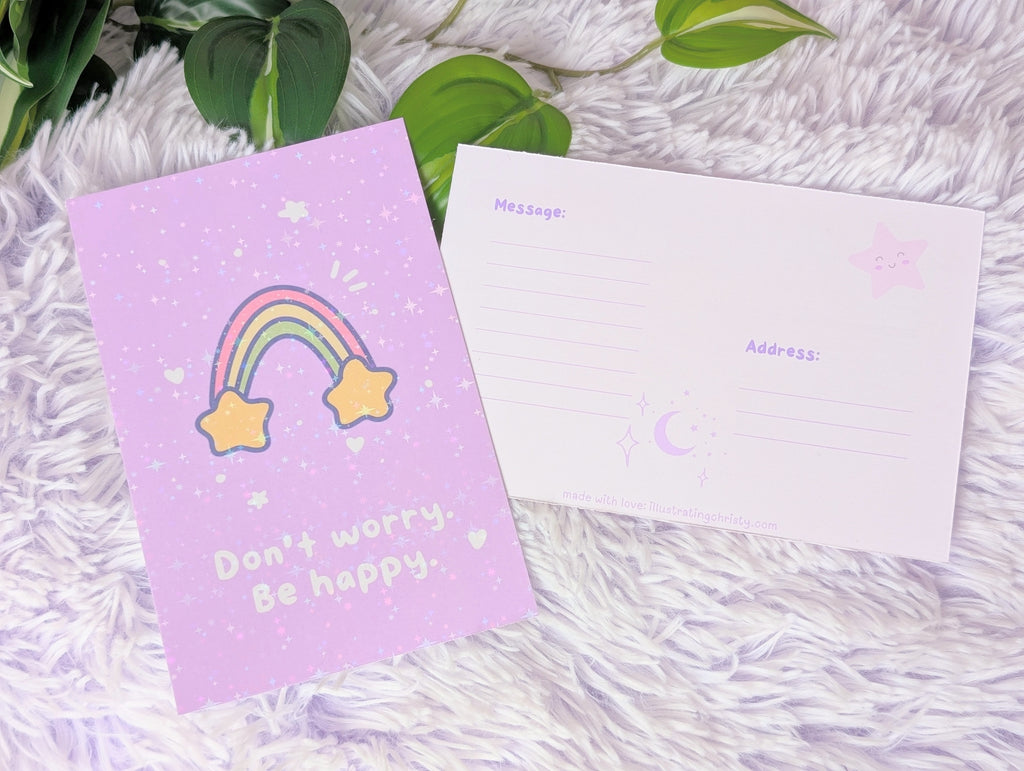 Don't Worry Be Happy Postcard