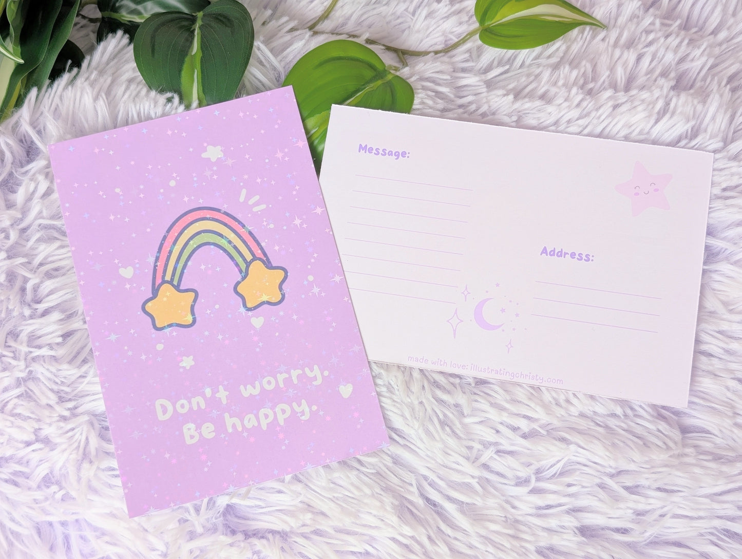Don't Worry Be Happy Postcard