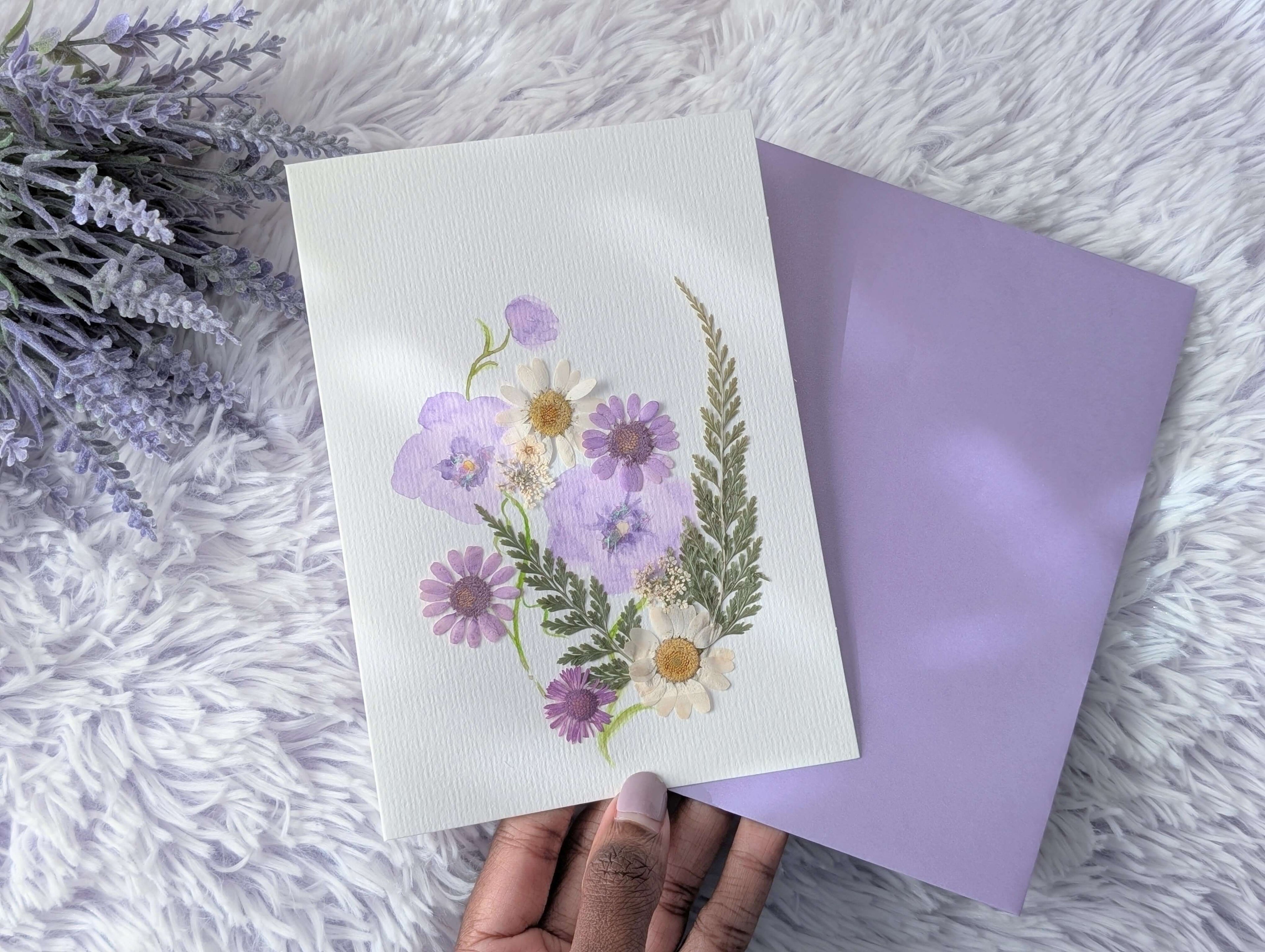 Purple Breeze - Greeting Card