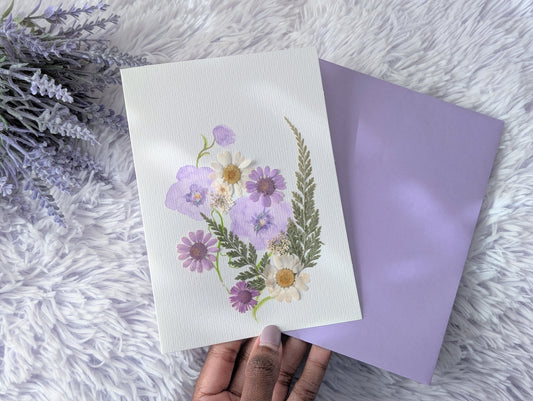 Purple Breeze - Greeting Card