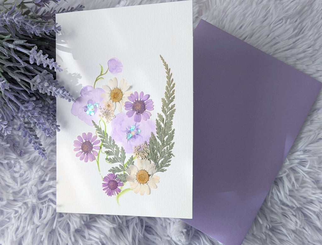 Purple Breeze - Greeting Card