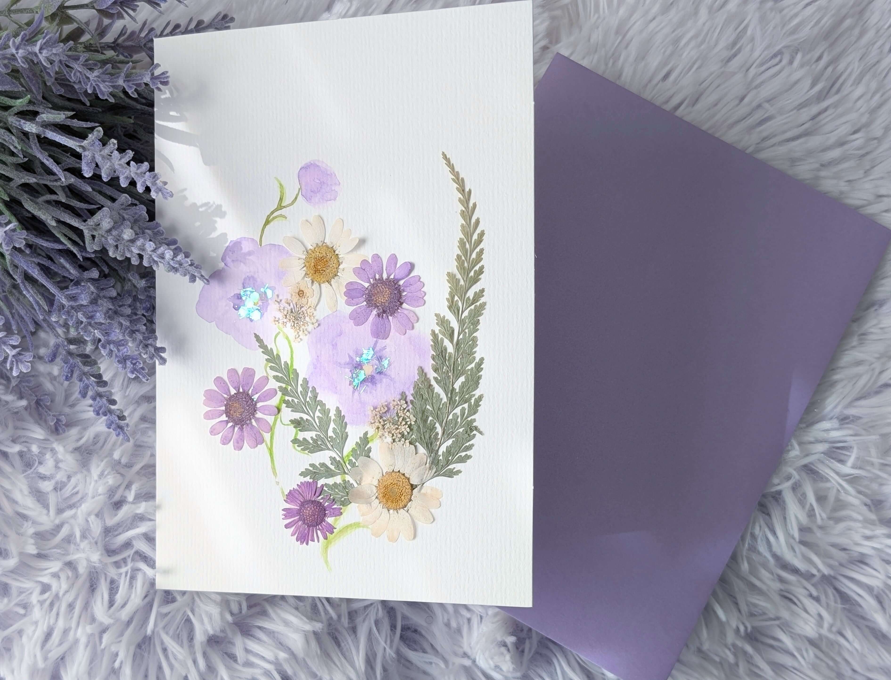 Purple Breeze - Greeting Card