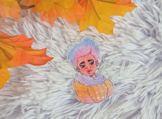 Phoebe Scarf Sticker