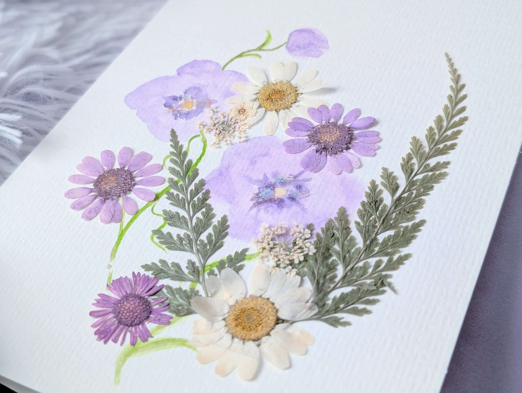 Purple Breeze - Greeting Card