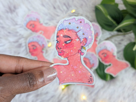 Phoebe Cherry Earring Sticker
