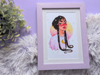 Star Girl Watercolor Art Print
