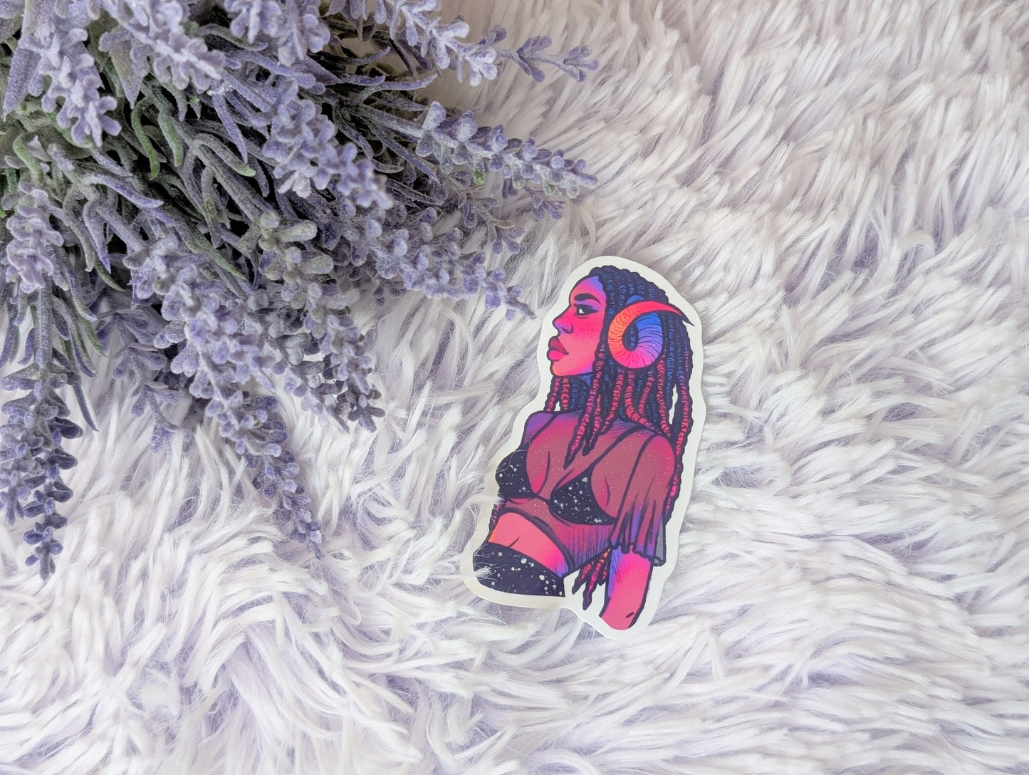 Rainbow Horns Sticker