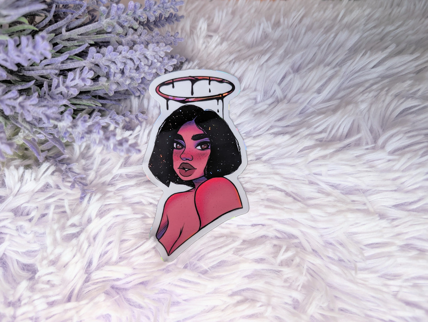 Halo Girl Sticker