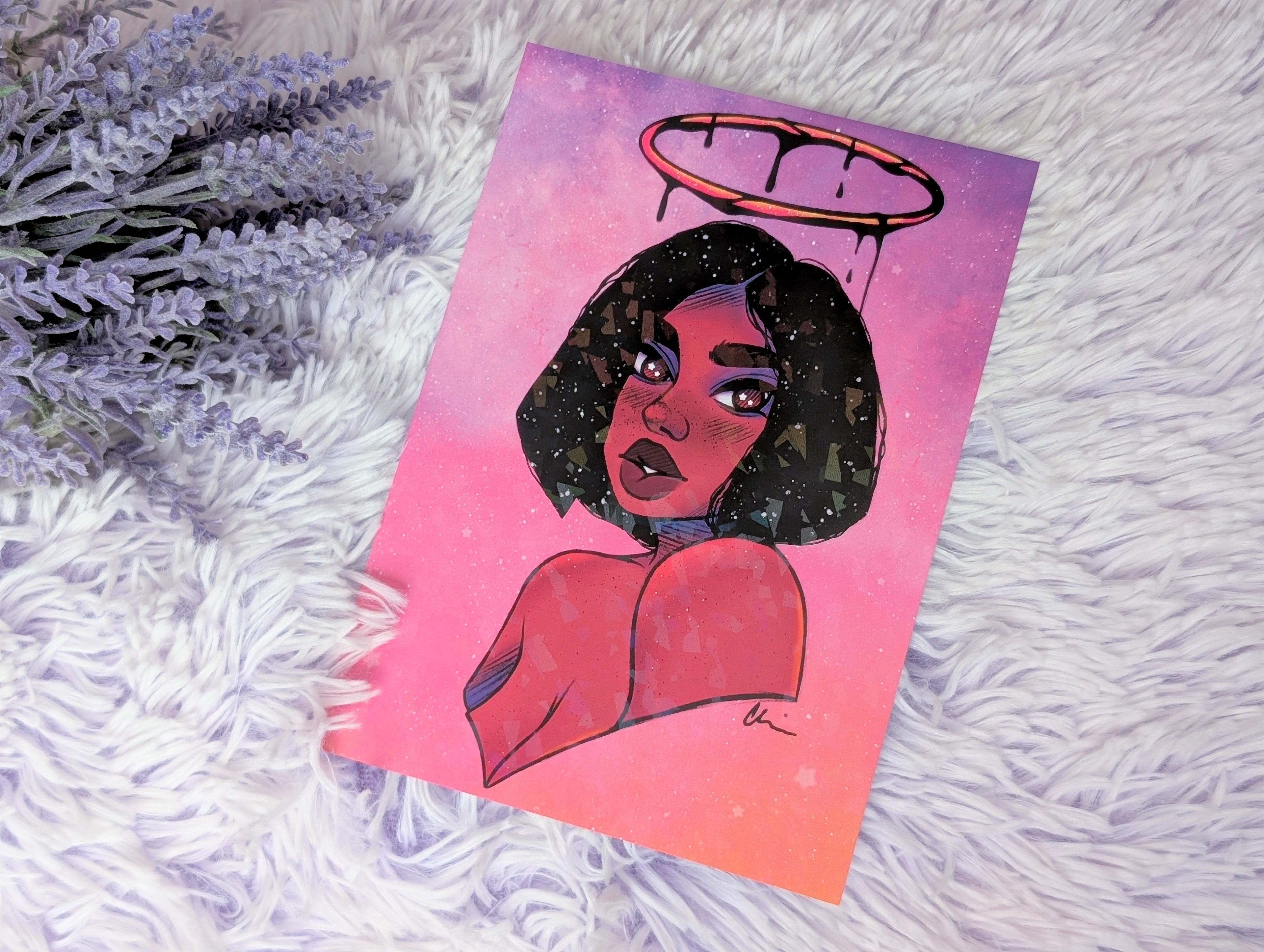 Halo Girl Art Print