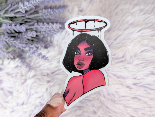 Halo Girl Sticker
