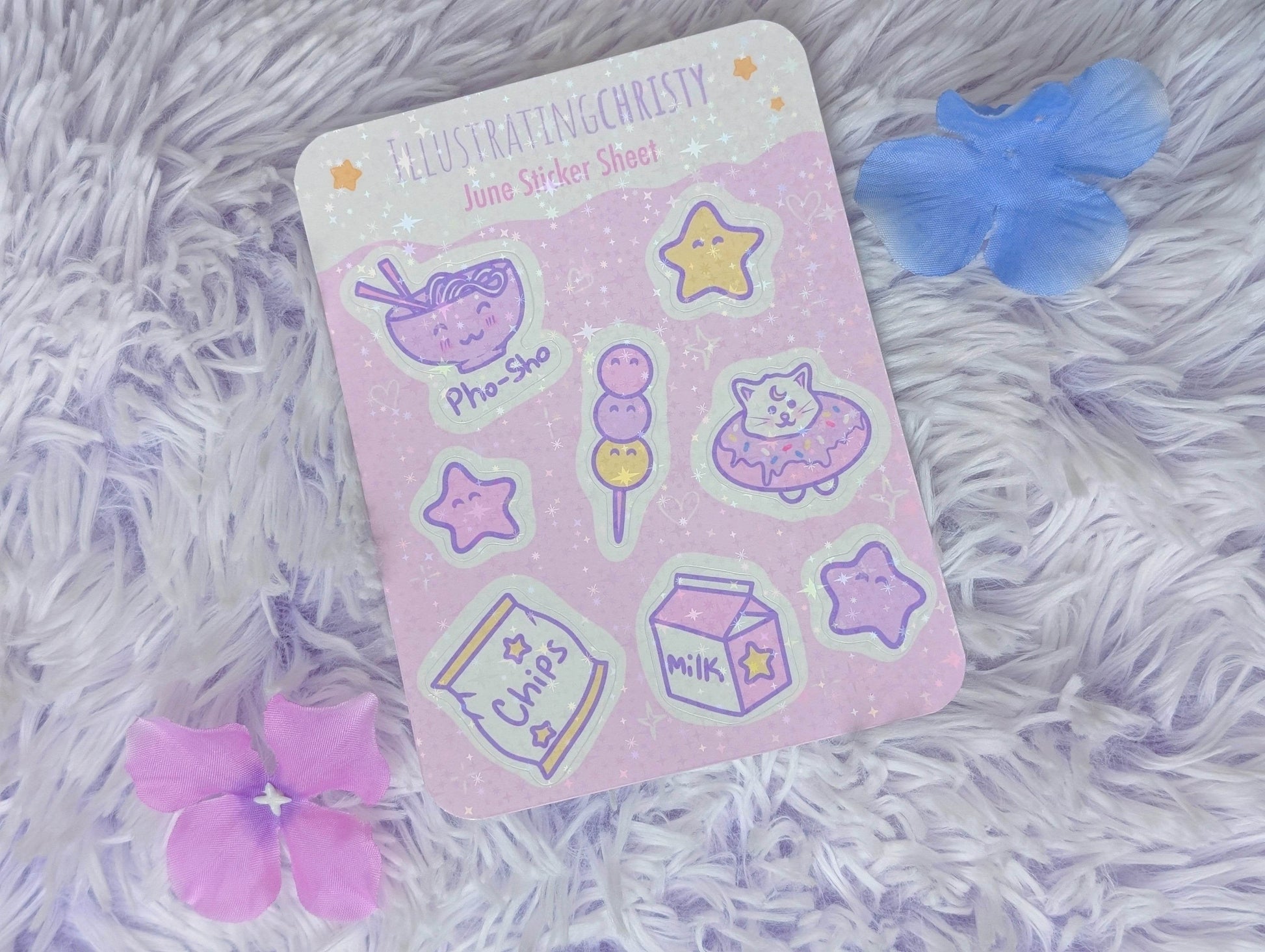 Foodie Sticker Sheet - IllustratingChristy