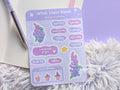 Lilac Planner Sticker Sheet