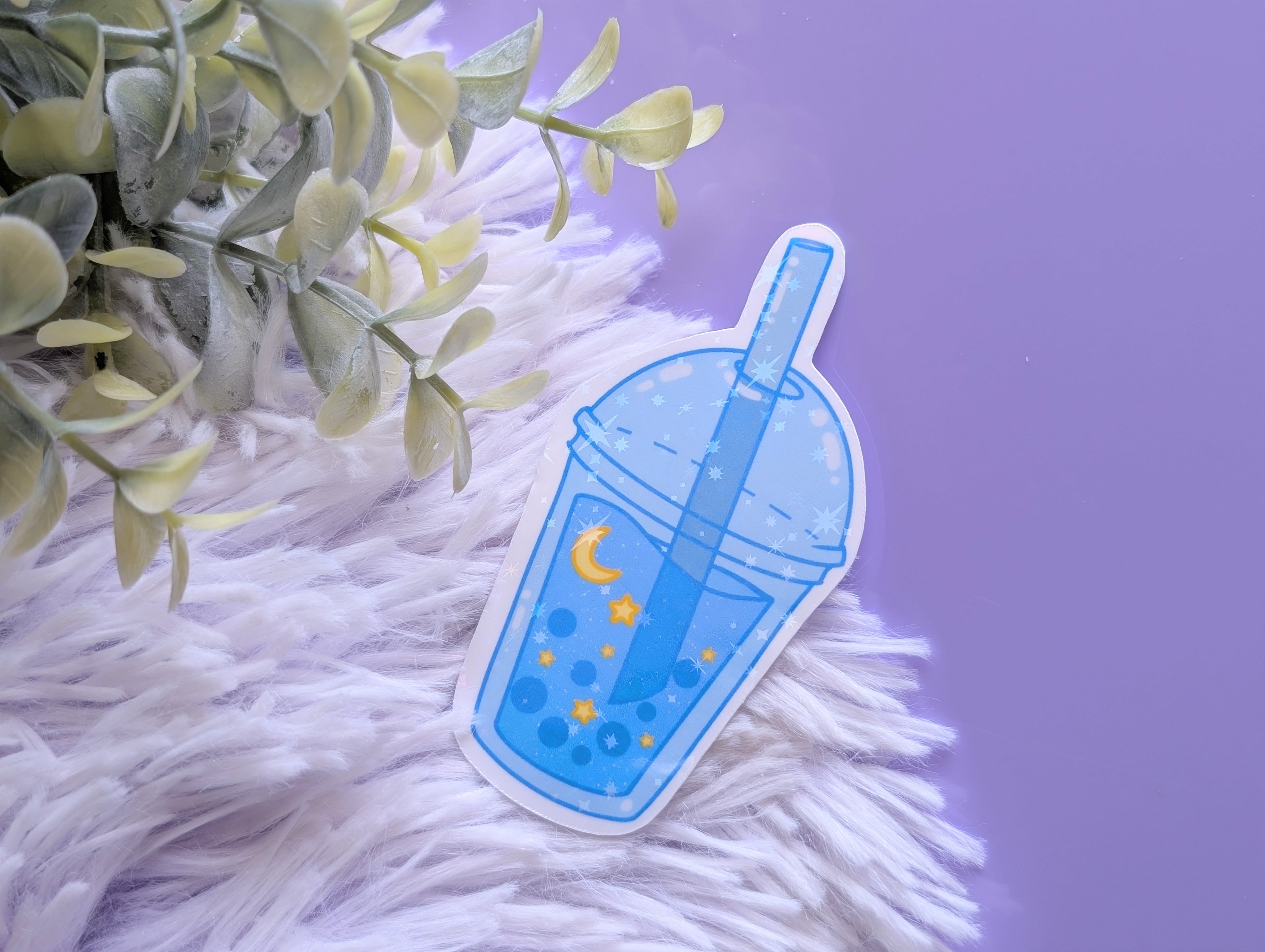 Blue Boba Sticker